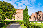 Außenbereich,Caracalla-Thermen,UNESCO-Welterbe,Rom,Latium (Lazio),Italien,Europa