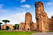 Exterior,Baths of Caracalla,UNESCO World Heritage Site,Rome,Latium (Lazio),Italy,Europe