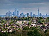 City skyline from Alexandra Palace,London,England,United Kingdom,Europe