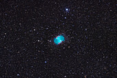 Messier 27,the Dumbbell Nebula,in Vulpecula,a superb example of a planetary nebula and one of the best known and widely observed objects in its class.