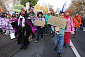 Environmental activists and supporters attend the March For Climate And Justice on November 12,2023 in Amsterdam,Netherlands. Protestors demand action from the Dutch government and world leaders to combat the climate change crisis,heat records are being broken again and again,resulting in profound changes for all life on Earth. An estimated 70,000 people have walked on Sunday with the climate march in Amsterdam,according to the Amsterdam municipality.