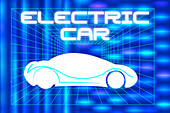 Elektroauto Illustrationen