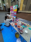 Street artistic project created by ArteBrije Studio in collaboration with immigrant children in Zaragoza,Spain