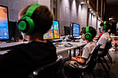 ZGamer,a festival of video games,digital entertainment,board games and YouTubers during El Pilar Fiestas in Zaragoza,Aragon,Spain