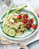 Couscous salad with tomatoes