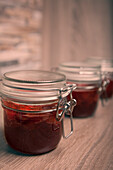 Strawberry jam preserves