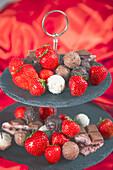 Chocolates and strawberries