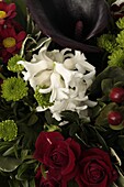 Bouquet red white, calla
