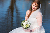 Bride with bouquet