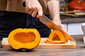 Pumpkin slicing