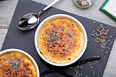 Crème brûlée with lavender