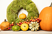 Thanksgiving - Autumn decoration with pumpkins