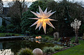 Lights in the garden - illuminated star