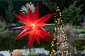 Lights in the garden - illuminated star