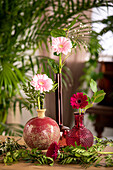 Gerberas in Vasen