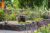 Water feature in the garden