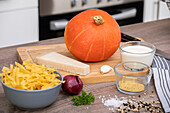 Pumpkin noodles - ingredients