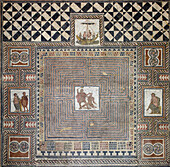 Theseus mosaic, 4th Century illustration