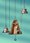 Charles Spalding's diving bell, illustration