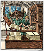 Printing press, 1568 illustration