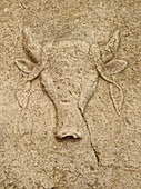 Memorial Bucranium carved relief