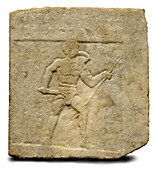 Grave stele of a Retiarius Gladiator