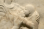 Grave stele of a woman breastfeeding