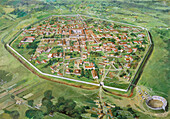 Silchester Roman City Walls, illustration