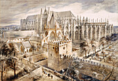 Jewel Tower, London, illustration