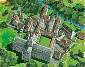 Waverley Abbey, Farnham, Surrey, illustration