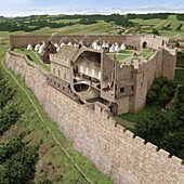 Richmond Castle, North Yorkshire, illustration