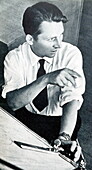 Soviet engineer at a drawing board, 1961