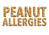 Peanut allergies, illustration