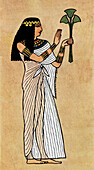 Egyptian priestess, illustration