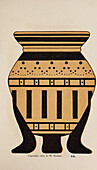 Greek tripod vase, illustration