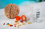 Cognitive enhancement supplements, conceptual image