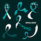 Cervical cancer, conceptual illustration