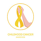 Childhood cancer, conceptual illustration