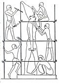 Ancient Egyptian stonemasons, illustration