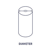 Diameter, conceptual illustration