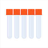 Test tubes, conceptual illustration
