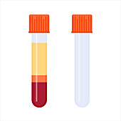 Blood plasma, conceptual illustration