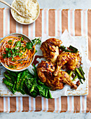 Butterflied soy and ginger chicken