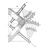 Gear-cutting machine, illustration