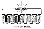 First arc light, illustration