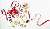 Savoury Christmas biscuits with spices