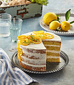 Fresh lemon summer cake