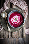 Roasted beetroot soup
