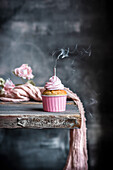 Cupcake mit rosa Frosting