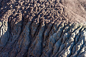 Eroded clay formations in the Fantasy Canyon Recreation Site, near Vernal, Utah.